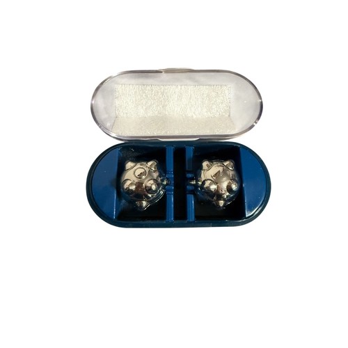 Vintage Nikken Magboy Magnetic Therapy Balls Massage Stainless Steel