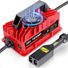 18 Amp 36 Volt Golf Cart Battery Charger for EZGO TXT - D-Style Plug, Smart Char