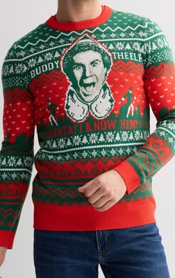 Men s Buddy The Elf Pullover Ugly Christmas Sweater. Multi-Color. Large. NWT.