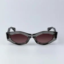 Valentino Men Sunglasses Translucent Grey Rose Irregular V-TRE VLS-101C-51 NEW