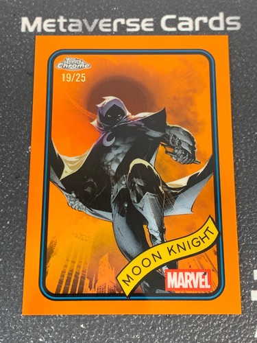 2025 Topps Chrome Marvel Moon Knight Orange 19/25 #98