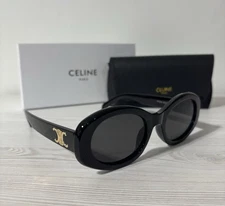 Celine Oval Cat Eye Sunglasses Black