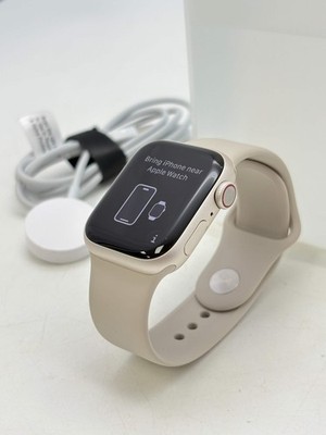 Unlocked Apple Watch Series 7 A2475 41mm GPS+Cellular Starlight