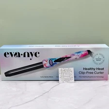 Eva NYC Clip-Free Curling Iron / Hair Wand  1" -  New &  Authentic