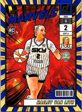 Hailey Van Lith 2025 Donruss WNBA #24 Net Marvels Press Proof Blue