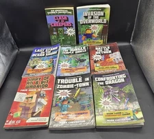Minecraft lot of 8 books, Unofficial Novels And 8 Bit Warrior