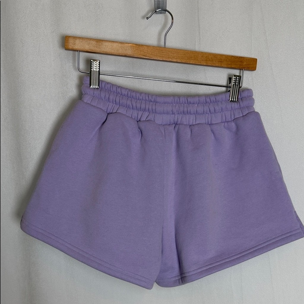 COMFRT Collection Pastel Edition Lavender Sweat Shorts Size XS Cozy Soft Thick
