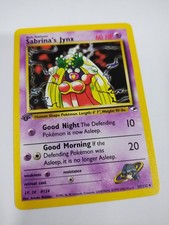 MINT Pokemon 1st Edition Gym Heroes - Sabrina's Jynx 59/132 - Uncommon Banned