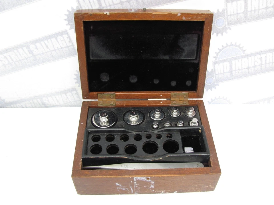 HENRY TROEMNER - JUEGO DE CALIBRACIÓN DE PESO - 100, 200, 500 MG / 1-100 Gramos Foto 2 de 4