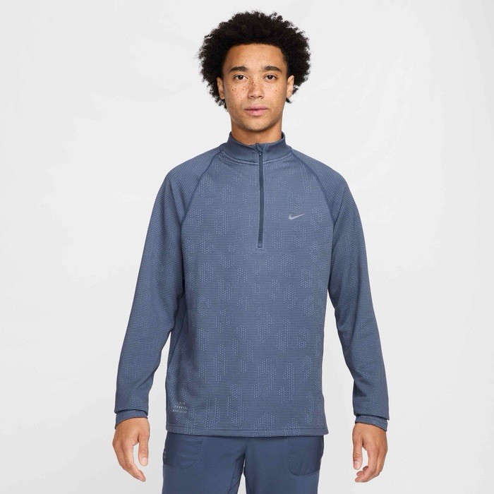 Sz L - Nike Pinnacle Running Division Men's Water-Repellent 1/2-Zip Running Top