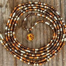 Tie on African Waist Beads Charmed Weight Loss Belly Chain Belly Beads