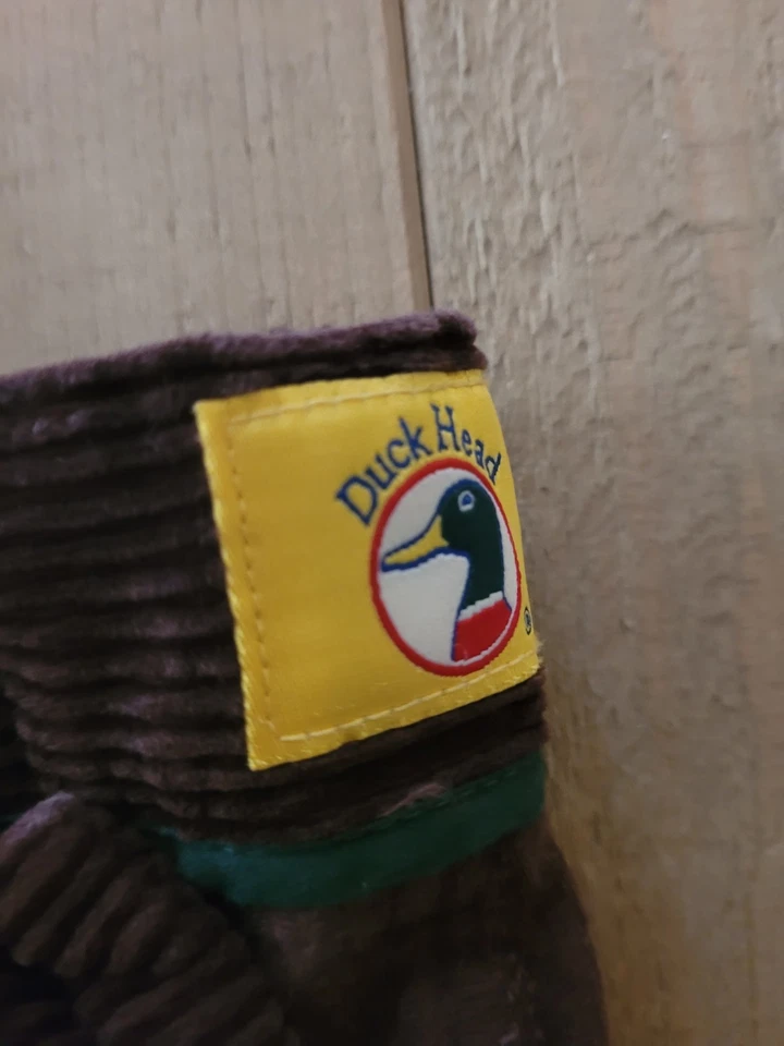 Calça masculina de veludo marrom escuro cabeça de pato parte inferior algemada 40/30 - Imagem 2 de 4