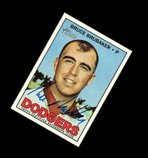 RARE 2016 Topps Heritage SP BRUCE BRUBAKER AUTO! Dodgers ON CARD 
