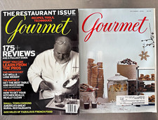 Gourmet Magazine Lot of 2 Issues Oct & Dec 2004 Illustrated Cooking English