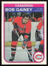 1982-83 O-Pee-Chee #181 Bob Gainey Montreal Canadiens EX-EXMINT