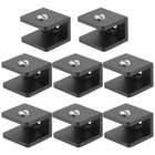 8Pcs Glass Clamp Brackets for Floating Shelves Wall Mounting Bathroom Kitchen
