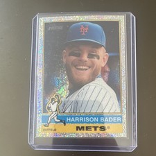 Topps Heritage Sparkle Harrison Bader Insert #189 Mets Baseball Card
