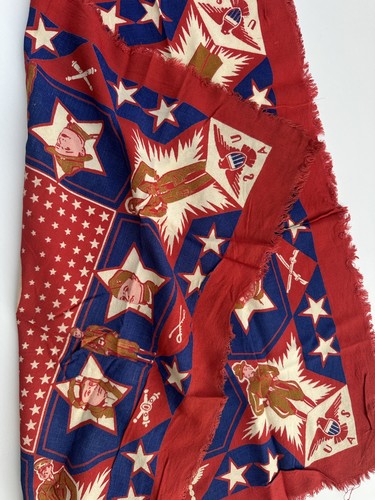 1940s Vintage USA Military ladies scarf 50cm x 50cm servicemen American Eagle - Picture 8 of 8