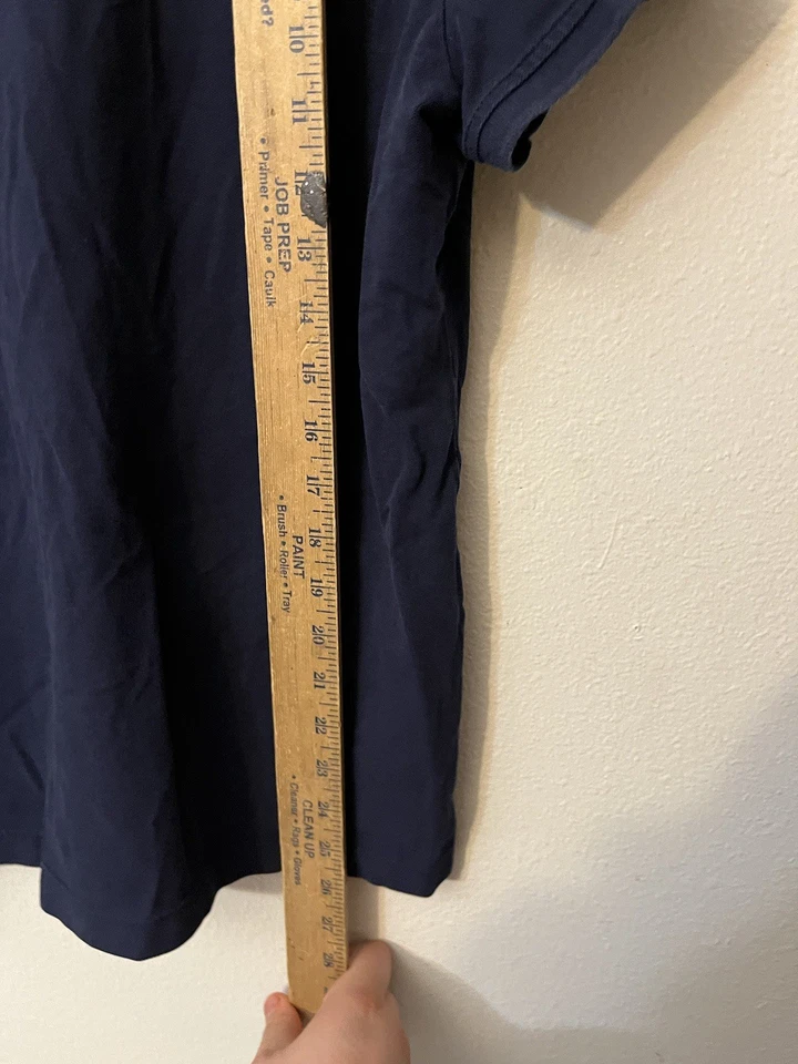 Nautica 女式短袖 Polo 衫海军蓝 XL 码纯色 — 第 4/4 张图片
