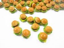 Dollhouse Food Accessories Lot 10 Cheese Burger Dollhouse Miniature Food 14899