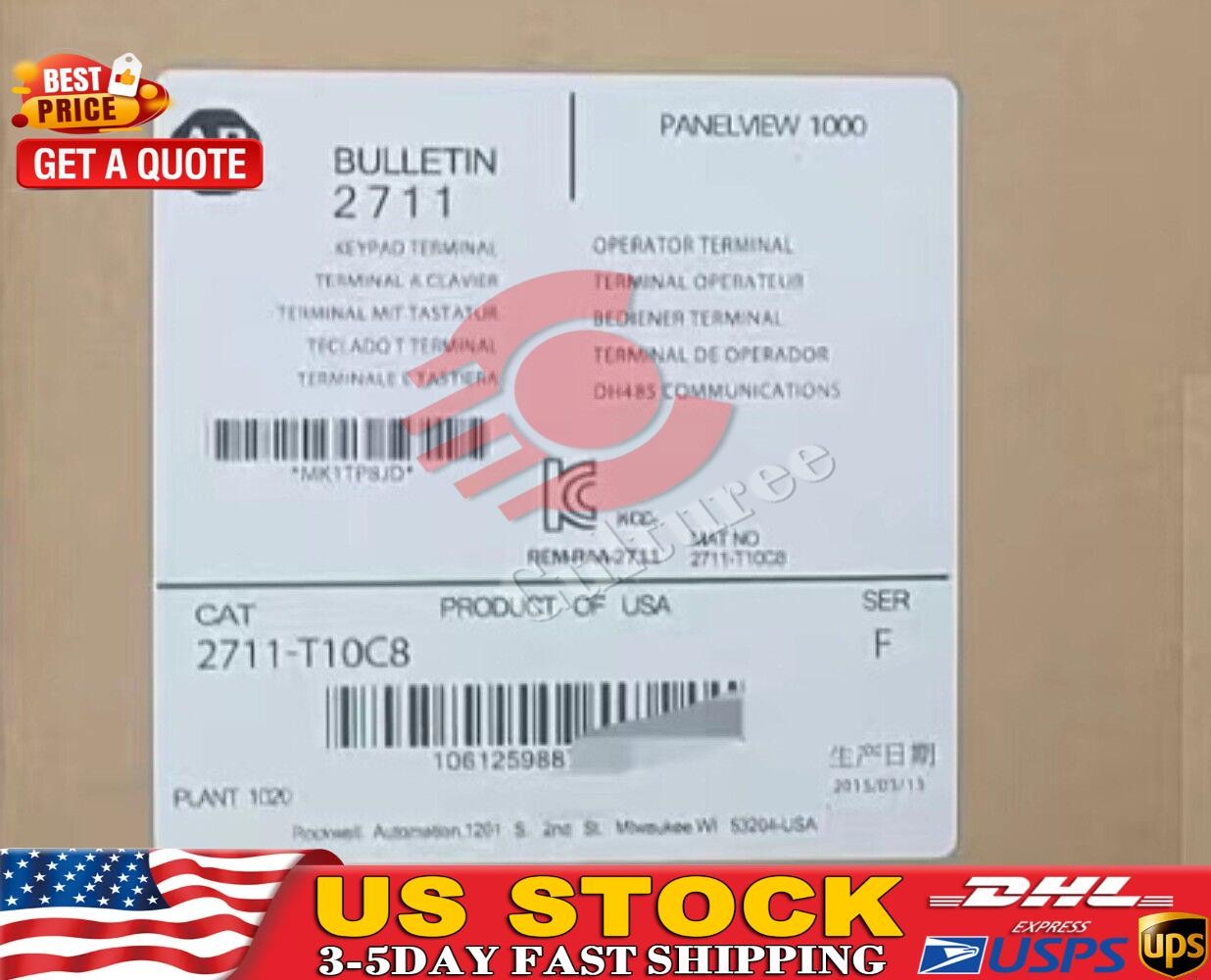 2711-T10C8 AB PanelView Standard Terminal Spot Goods Brand New in Box