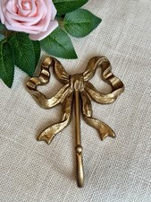 Vintage Gold Ribbon Bow Wall Hook Metal Decorative Towel Coat Hook