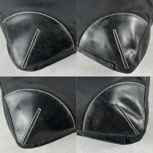 Excellent Condition PRADA Tote Bag Hand A4 Shoulder Nylon Triangle Logo Black - Picture 7 of 10