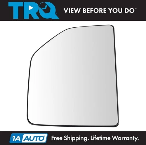 TRQ Right Upper Mirror Glass Fits 2015-2020 Ford F-150 2017-2022 F-250 F-350