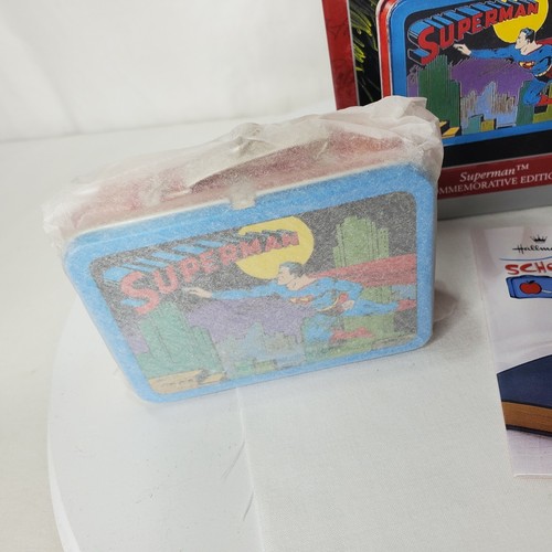 Hallmark Keepsake Superman Lunchbox Ornament 1998 Commemorative Edition DC New - Picture 3 of 10