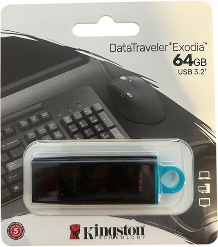 Unidades flash Kingston DataTraveler Exodia 2x64 GB USB 3.2 DTX/64 GB paquete de 2/únicas - Imagen 3 de 3