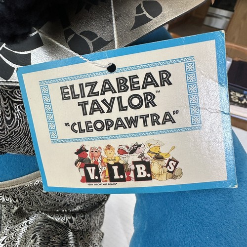 Vtg. North American Bear Co. Elizabear Taylor as “Cleopawtra” V.I.B. Plush 1979 - Picture 10 of 22