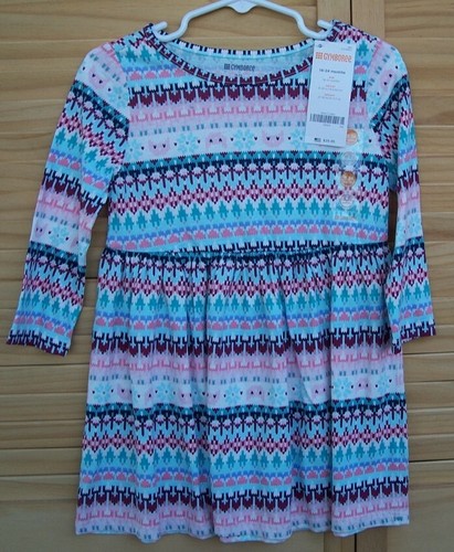 GYMBOREE nwt pastel Fair Isle dress~sz 18-24 months~long sleeves~18M to 24M~NEW~