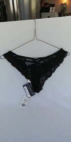 Aubade Paris Lingerie on Lex Nuit Indecente Tanga Noir Black Panties Size S