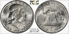 1955 Franklin Half Dollar 50C - MS 63 FULL BELL LINES - PCGS