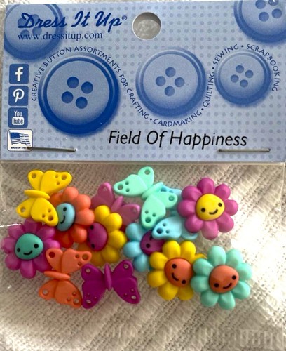 Dress It Up Button Packs - SUNFLOWER FRUIT VEG TROPICAL FLORAL DAISY *71 choices - Picture 101 of 146