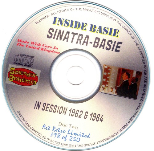 Frank Sinatra- Inside Basie- 2 CD's of Outtakes & Bonus "Trilogy" Outtakes CD - Picture 7 of 9