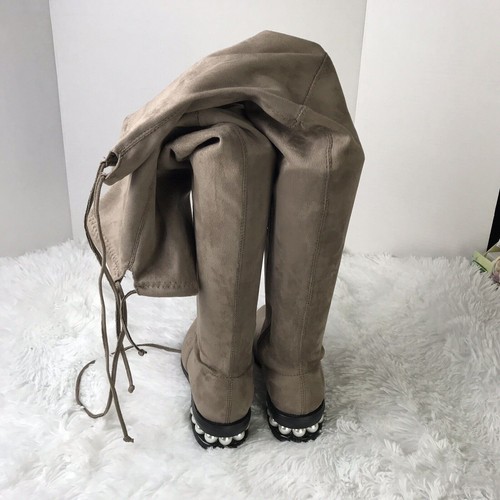 Catherine Malandrino Taupe Over The Knee Boots - Size 6.5 - Picture 4 of 12