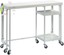 sauder craft pro series fold-out work cart, white finish