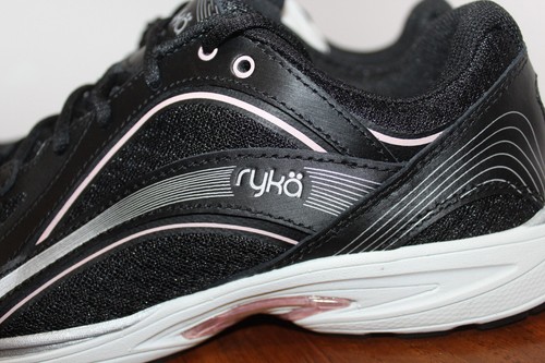 RYKA SKY WALK WOMENS SNEAKERS FABRIC & LEATHER LACE-UP BLACK SIZE 8.5M US - Picture 4 of 13