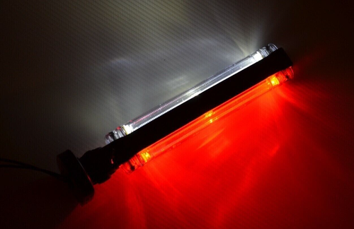 1 X Feux de position Rouge/Blanc Réglable 12/24V LED pour Volvo Iveco Renault - Photo 2/6