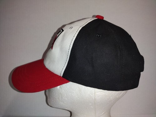Cappello berretto AT baseball rosso nero snapback ricamato - Foto 4 di 4