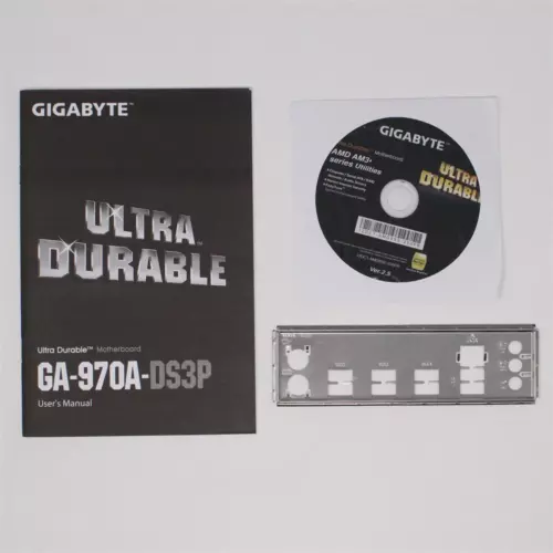 Gigabyte GA-970A-DS3P - SET Handbuch ATX IO Shield Slotblende Treiber CD (#5271)