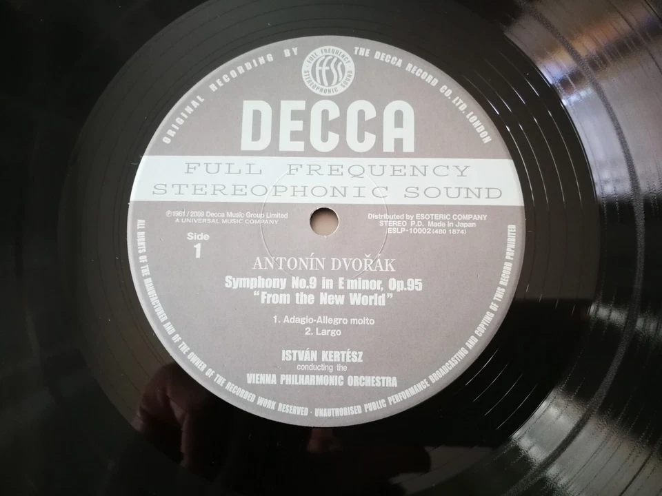 LP Esoteric ESLP Dvorak Sym 9 De La Nouvelle Monde Kertesz VPO Decca SXL 2289 - Photo 4/4