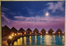 Large Framed Wall Art Canvas & LED Picture Photo Print  70cm x 50cm New ✨