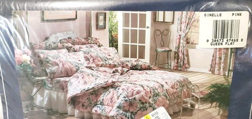 NEW Springmaid 180 Percale Luxury No-Iron 1 Queen Flat Sheet Ginelle Pink - Picture 2 of 3