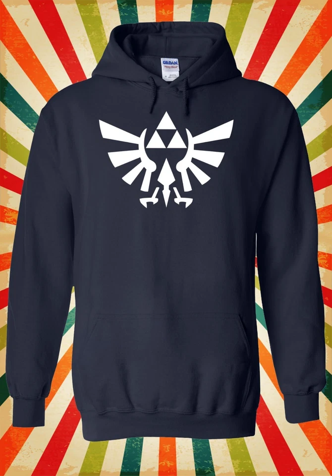 Legend of Zelda Triforce Legion Juego Hombres Mujeres Unisex Top Sudadera con Capucha Sudadera 161E - Imagen 3 de 4