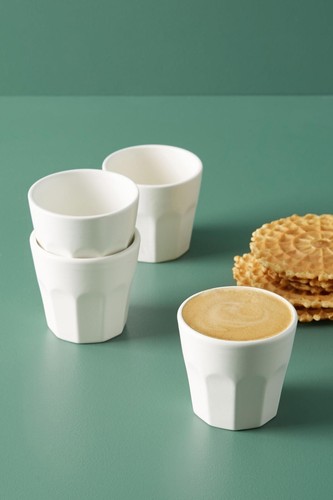 Anthropologie Matte Latte Espresso Cups, Set of 4 TURQUOISE
