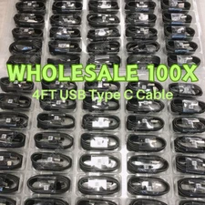 Wholesale 100X USB C Type C Fast Charger Cable Adapter Cord For Android Samsung