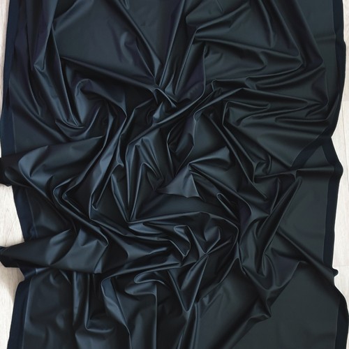 MATTE NON TOXIC PU VINYL LATEX RUBBER WATERPROOF RAINCOAT FABRIC WHITE BLACK 54" - Picture 50 of 158
