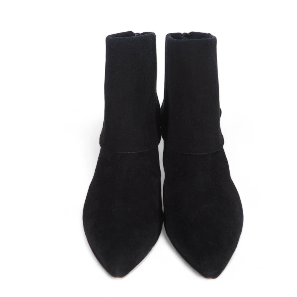 Butter Shoes Suede Kitten Heel Booties Black Suede Women's 7.5 - Image 3 of 4